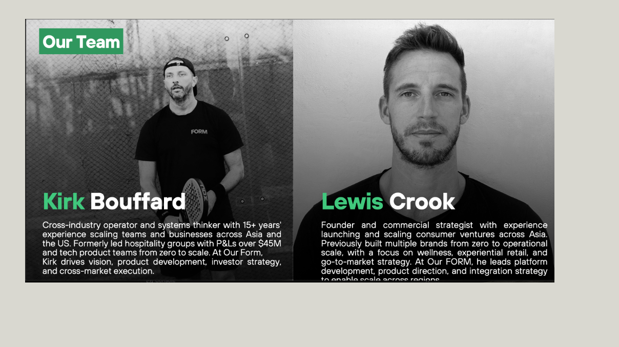 OurForm team: Kirk Bouffard and Lewis Crook